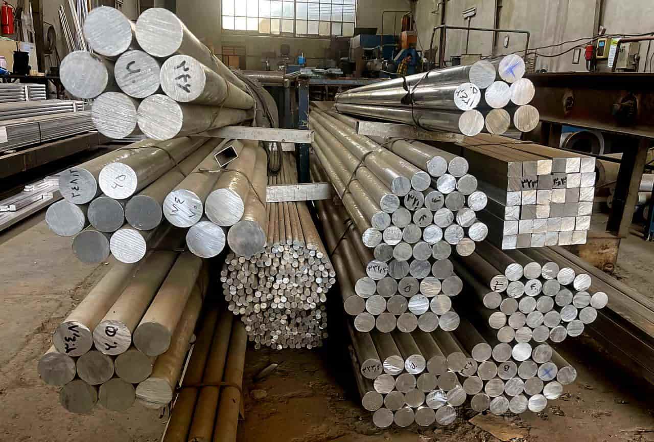 میل گرد آلومینیومی