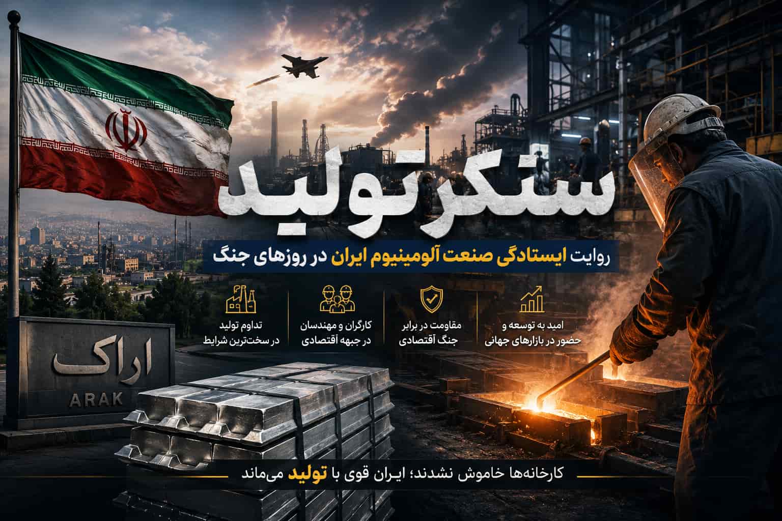 سنگر تولید آلومینیوم ایران در جنگ و روایت ایستادگی